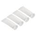 4pcs 4" Ring Filter Socks 200 Micron Pool Skimmer Basket Mesh Bags, White