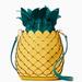 Kate Spade Bags | L Kate Spade New York Pineapple Crossbody Bucket Bag Amazing Colada Novelty | Color: Green/Yellow | Size: 6.75"H X 5.75"W X 4.33"D