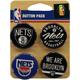 Brooklyn Nets Button Badge - 4 Pack