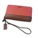 Coach Bags | Nwt! Coach Colorblock Double Zip Leather Wristlet | Color: Brown/Pink | Size: Os