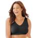 Plus Size Women's Wireless Seamless Bra by Secret Solutions in Black (Size 3X)