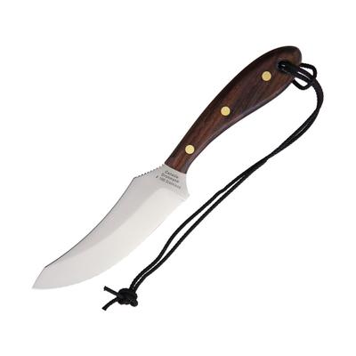 Grohmann Large Skinner Rosewood Knife 5" satin finish stainless skinner blade Rosewood handle R100S