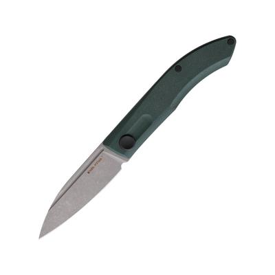 Real Steel Stella Folder Folding Knife 3" stonewash finish VG-10 stainless blade Green G10 handle 7054