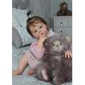 Pinky Reborn 60cm Reborn Toddler Girls Doll Soft Real Touch Lifelike Real Babies Handmade Doll Toys for Child