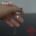 INZATT-Bracelet à breloques coeur en argent regardé 925 véritable pour femme or 14 carats bijoux