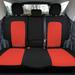 FH Group Neoprene Car Seat Covers Rear Set Custom Fit for 2021-2024 Ford Bronco Sport in Red | 1 H x 17 W x 26.5 D in | Wayfair WFCM5018RED-REAR