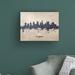 Ebern Designs Columbus Ohio Skyline Concrete by Michael Tompsett - Wrapped Canvas Graphic Art Canvas in Brown/Gray/White | Wayfair