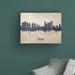 Ebern Designs Oakland California Skyline Concrete by Michael Tompsett - Wrapped Canvas Graphic Art Canvas in Gray/White | Wayfair