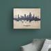 Ebern Designs San Francisco California Skyline Concrete by Michael Tompsett - Wrapped Canvas Graphic Art Canvas in Black/Gray/Indigo | Wayfair