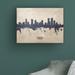 Ebern Designs Denver Colorado Skyline Concrete by Michael Tompsett - Wrapped Canvas Graphic Art Canvas in Brown/Gray/White | Wayfair