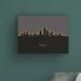 Ebern Designs Mobile Alabama Skyline Glow II by Michael Tompsett - Wrapped Canvas Graphic Art Canvas, in White/Black | 35 H x 47 W x 2 D in | Wayfair