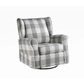 Club Chair - Rosalind Wheeler Pegg 35" Wide Club Chair Polyester/Fabric in Black/Brown | 37 H x 35 W x 34 D in | Wayfair