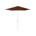 Arlmont & Co. 7.5 Ft. Matted White Market Patio Umbrella Fiberglass Ribs Collar Tilt In Olefin Metal | 102.5 H x 90 W x 90 D in | Wayfair