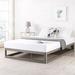 Ebern Designs Iana 12" Steel Bed Frame Metal in Gray | 12 H x 53.5 W x 74.5 D in | Wayfair 2531BBB1E14E4A7FAD525768D38310E1