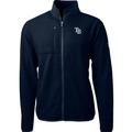 Men's Cutter & Buck Navy Tampa Bay Rays Cascade Eco Sherpa Fleece Full-Zip Jacket