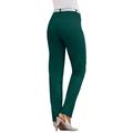 Plus Size Women's Invisible Stretch® Contour Straight-Leg Jean by Denim 24/7 in Emerald Green (Size 44 W)