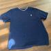 Polo By Ralph Lauren Shirts & Tops | Big Boys Ralph Lauren Polo Blue & White V Neck Polo Horse Logo Tee Shirt | Color: Blue/White | Size: Medium 10-12