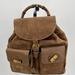 Gucci Bags | Gucci Bamboo Suede Leather Backpack | Color: Brown | Size: 12”X13”