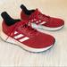 Adidas Shoes | Adidas Red Shw 675001 Cloudfoam Running Sneaker Shoe, Size 4 | Color: Red/White | Size: 4