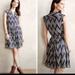 Anthropologie Dresses | 11 Tylho For Anthropologie Blue Chevron Dress (S) | Color: Blue/Gray | Size: S