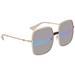 Gucci Accessories | New Gucci Grey And Gold Oversized Women's Sunglasses | Color: Gold/Gray | Size: 60mm-17mm-140mm