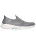 Skechers Women's Slip-ins: GO WALK 6 - Fabulous View Slip-On Shoes | Size 11.0 | Gray | Textile | Machine Washable