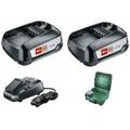 Bosch - Set di avviamento impostato batteria 18 v 2x batteria + caricabatterie + systmbox