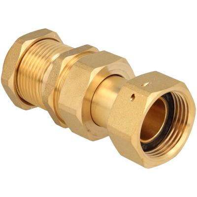 Schlösser Armaturen - js Wasserzähler-Verschraubung mit Schiebestück - 1 1/4 Zoll üwm x 1 Zoll ag, Image