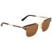 Gucci Accessories | New Gucci Brown And Gold Square Unisex Sunglasses | Color: Brown/Gold | Size: 52mm-18mm-150mm