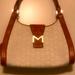 Michael Kors Bags | Hobo Bag Cloth Cream Canvas With M Monogram. | Color: Cream | Size: 9 Inches Long & 14 Inches Wide