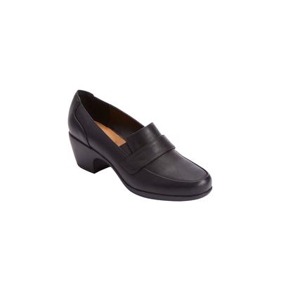 Wide Width Women's The Maya Slip On Shootie by Comfortview in Black (Size 10 1/2 W)