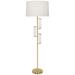 Robert Abbey Alston Floor Lamp 61.5 modern brass finish w/marble