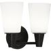 Robert Abbey Wheatley 2 - Light Dimmable Plug-in Armed Sconce Glass/Metal in White/Brown | Wayfair Z255F