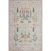 White 114 x 90 x 0.25 in Area Rug - Rifle Paper Co. x Loloi Menagerie MEN-03 Camont Cream Rug Polyester | 114 H x 90 W x 0.25 D in | Wayfair