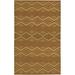 Brown 69 x 69 x 0.25 in Indoor Area Rug - Chandra Rugs Kilim Rug Wool | 69 H x 69 W x 0.25 D in | Wayfair KIL2227-59RD