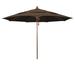 Arlmont & Co. 11 Ft. Woodgrain Market Patio Umbrella Commercial Fiberglass Ribs In Pacifica Metal | 107 H x 132 W x 132 D in | Wayfair