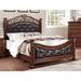 Bloomsbury Market Anaejah Wooden Platform Bed Wood & /Upholstered/Faux leather in Brown | 63 H in | Wayfair 8C258E04220046A2934A25E2E141E5F5