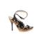 MICHAEL Michael Kors Heels: Slip-on Stilleto Cocktail Party Black Solid Shoes - Womens Size 6 1/2 - Open Toe