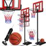 Canestro Premium con supporto Rulli Incl. pallacanestro + pompa Altezza canestro regolabile da 230
