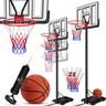 Canestro Premium con supporto Rulli Incl. pallacanestro + pompa Altezza canestro regolabile da 230