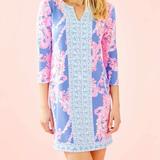 Lilly Pulitzer Dresses | Flash Sale! Brand New Lilly Pulitzer Chillylilly Nadine Dress In Blue Peri | Color: Blue/Pink | Size: Xs