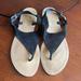 J. Crew Shoes | J. Crew Black Leather Thong Sandals Size 10 | Color: Black | Size: 10