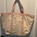 Pink Victoria's Secret Bags | Cotton Never Used Victoria’s Secret Large Tote | Color: Cream/Pink | Size: Large