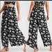American Eagle Outfitters Pants & Jumpsuits | American Eagle Wide Leg Pants | American Eagle Flowy Floral Polazzo Pants | Color: Black/Blue | Size: S