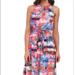 Jessica Simpson Dresses | Halter Maxi Flower Print Dress Size 6 | Color: Blue/Pink | Size: 6