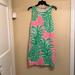 Lilly Pulitzer Dresses | Lilly Pulitzer Pink Green White Tank Dress Size Medium | Color: Green/Pink | Size: M