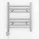 Myhomeware 350mm Wide Chrome Electric Bathroom Heated Towel Rail Thermostatic Warmer Radiator Digital Controller (350 x 400 mm (BTU: 363))