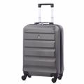 Aerolite 4 Wheel ABS Hard Shell Carry On Hand Cabin Luggage Suitcase with 4 Wheels for Most UK/EU Major Airlines Including Ryanair Priority Boarding, Emirates, Vueling, TUI & Many More (Charcoal)