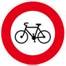 Panneau Interdit Aux Vélos. Signalisation Interdiction Vélo. Autocollant Interdit aux Cycles,
