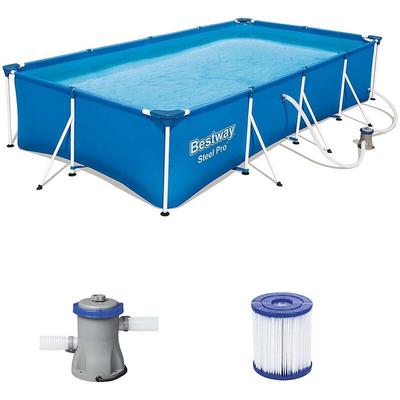 Rechteckiger Swimmingpool Stahl Pro 400x211x81cm Bestway 56424 Image